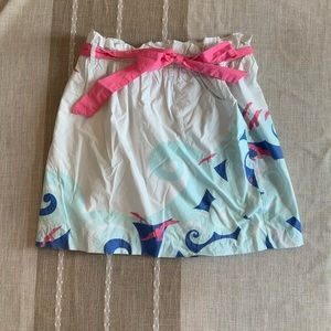 LILLY PULITZER Seagull Skirt, L